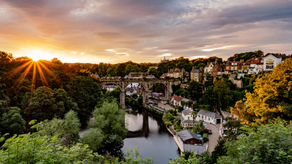 Knaresborough Viaduct from Knaresborough Castle, North Yorkshire